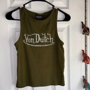 Von Dutch Khaki Women's Tank Top